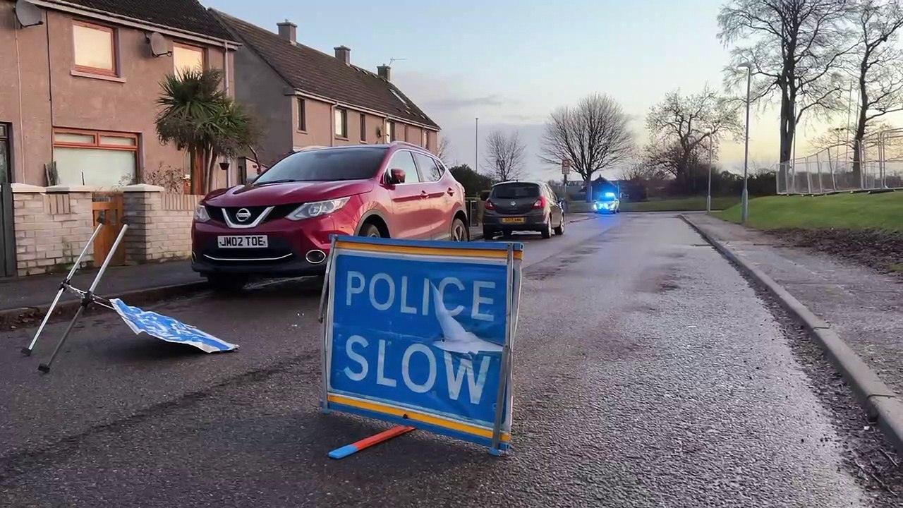 Invergordon street cordoned off