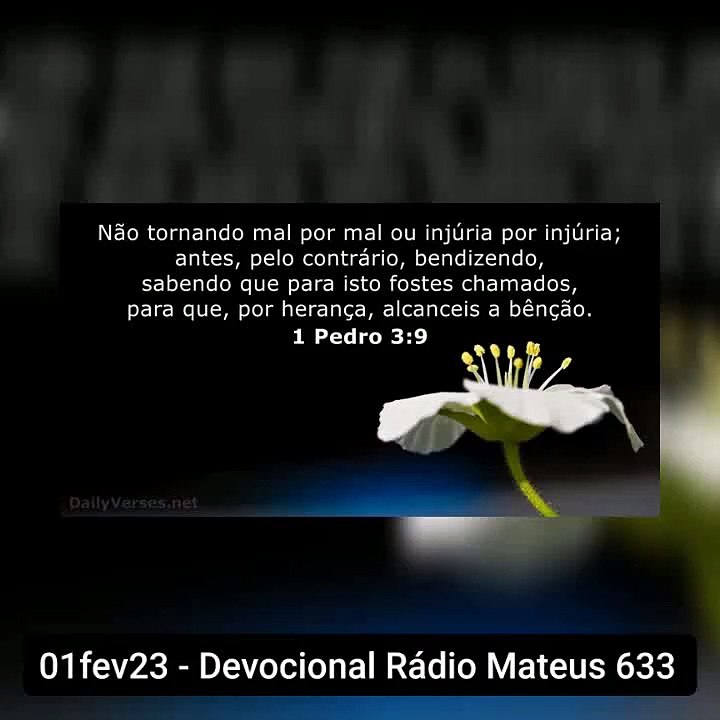 01fev23 - Devocional Rádio Mateus 633