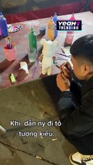 DẪN NGƯỜI YÊU ĐI TÔ TƯỢNG XẢ STRESS MÀ QUÊN MẤT ANH CHÀNG LÀ THỢ XĂM