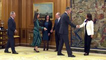 La Reina Letizia recupera el vestido que 'comparte' con Sonsoles Ónega
