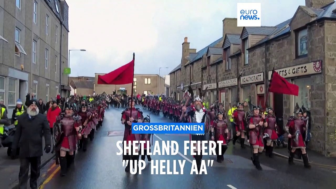 Die Wikinger sind zurück auf Shetland: "Up Helly Aa"-Fest kehrt zurück