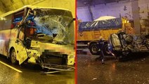 Son Dakika: Bolu Dağı Tüneli'nde zincirleme kaza! 1 kişi hayatını kaybetti, İstanbul istikameti trafiğe kapandı