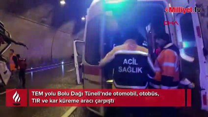 Bolu Dağı Tüneli'nde zincirleme kaza! Ölü ve yaralılar var