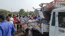 Dead bodies lying on the highway, truck collided with pickup vehicle, 5 died