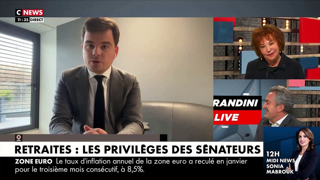 Pourquoi les sénateurs refusent de modifier leur retraite alors qu'ils s'attaquent à celles des Français ? Deux d'entre eux répondent en direct dans "Morandini Live" - Regardez