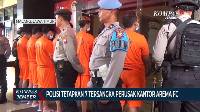 7 Pelaku Perusakan Kantor Arema FC Ditetapkan Tersangka