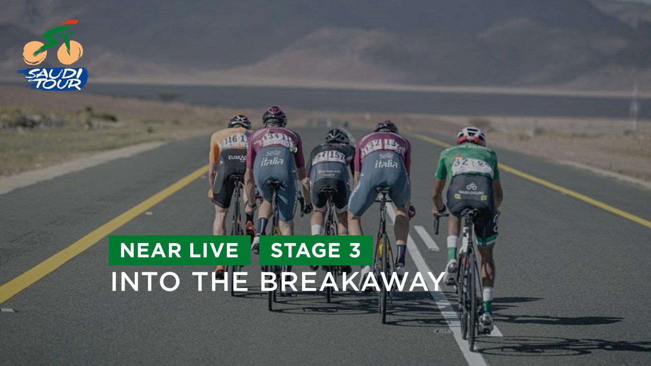 Into the breakaway - Stage 3 - #SaudiTour 2023