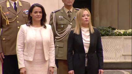 Meloni incontra presidente Ungheria