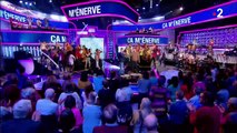 Nagui fait venir une petite fille sur le plateau de 