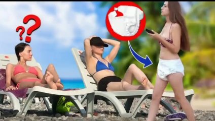 Funny Crazy Girl Prank Compilation On The BEACH