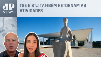 STF abre ano judiciário e haverá julgamentos nesta quarta-feira (01); Amanda Klein e Motta analisam