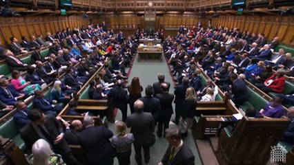 Sir John Hayes asks a question at Prime Minister's Question Time on British borders