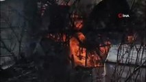 Burdur'da 2 katlı ev çıkan yangında kullanılamaz hale geldi