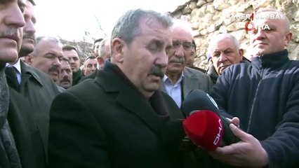 BBP lideri Mustafa Destici'nin acı günü! Babasının cenazesi başında dua etti