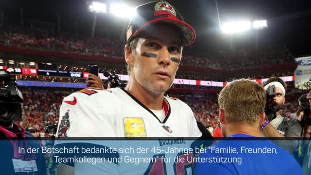 Tom Brady beendet seine NFL-Karriere