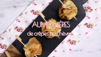 CUISINE ACTUELLE - Aumônières de crêpes au chèvre et jambon de pays