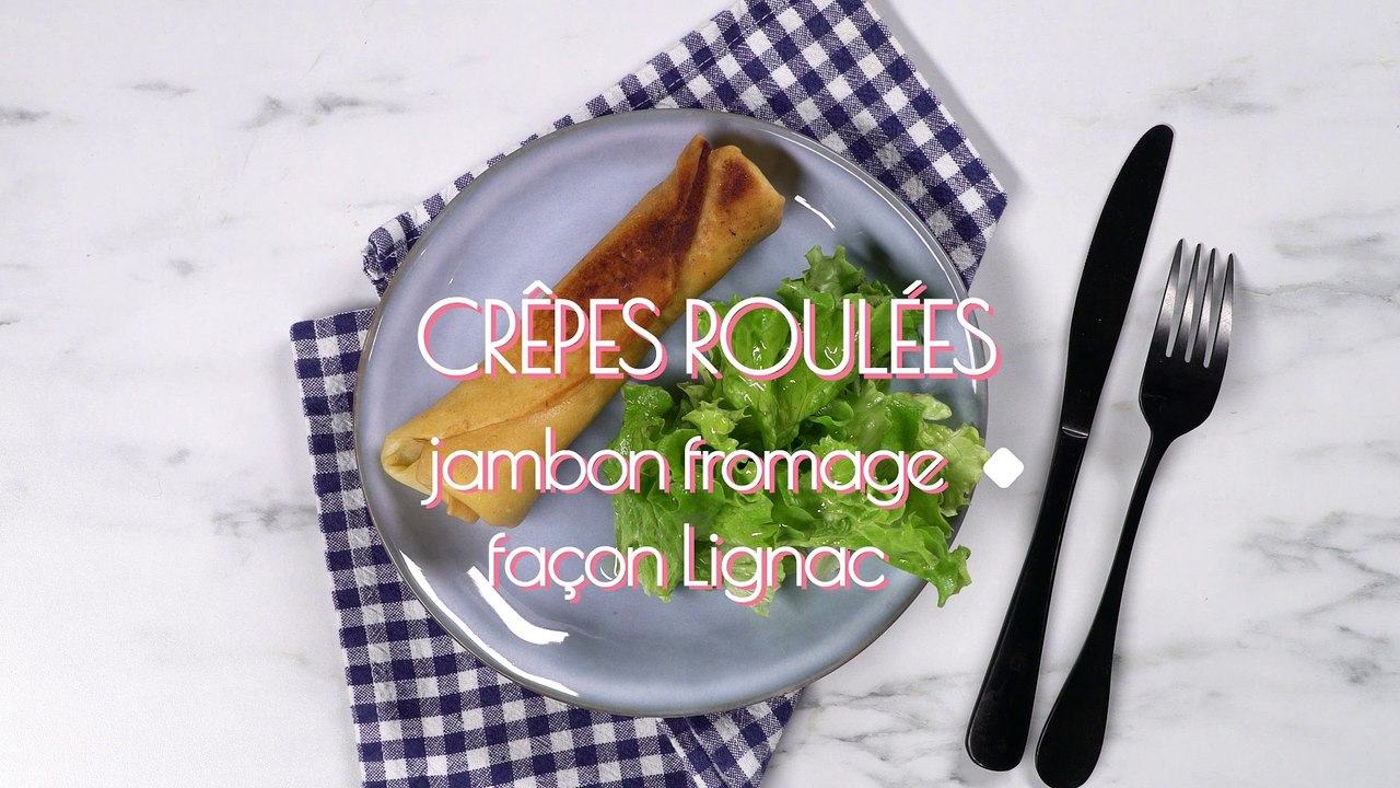 CUISINE ACTUELLE - Crêpes roulées jambon fromage façon Lignac
