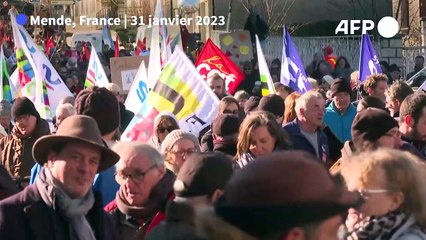 Entre 2.000 et 3.000 manifestants à Mende contre la réforme des retraites