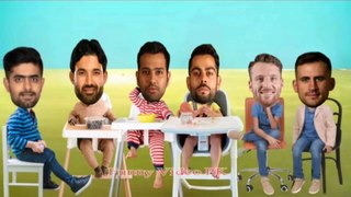 Cricket Comedy Ind vs Eng _ Rohit Babar Buttler Rizwan Hales Funny Video