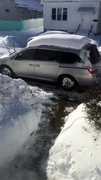 heavy snowfall brings the temperature to minus degrees