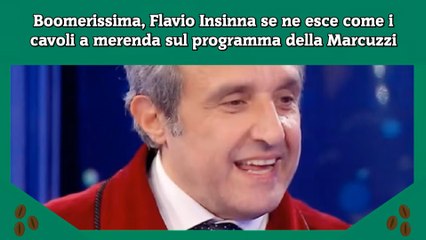Boomerissima, Flavio Insinna se ne esce come i cavoli a merenda sul programma della Marcuzzi