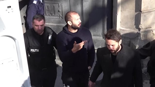 Andrew Tate shouts ‘you will find out the truth soon’ as he leaves Romania court