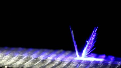 Winged robot smaller than a pea could pollinate crops