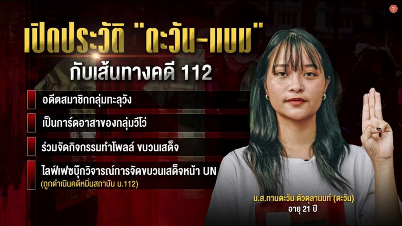 เปิดประวัติ "ตะวัน-แบม" กับเส้นทางคดี 112 | ข่าวข้นคนข่าว | NationTV22