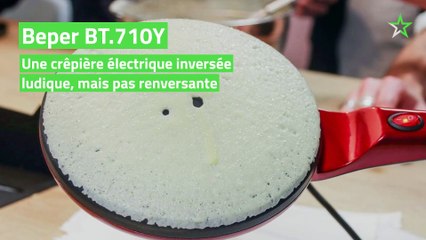 Test Beper BT.710Y : une crêpière électrique inversée ludique, mais pas renversante