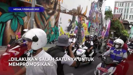 Gaya Ridwan Kamil Motoran Bareng Bobby Nasution di Medan, Kampanye Kendaraan Listrik