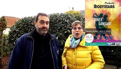 Brumath Diner dansant 18 mars 2023  avec les Rosystars