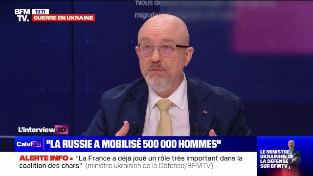Oleksii Reznikov, ministre de la Défense ukrainien: Nous pensons que la Russie a mobilisé 500.000 hommes