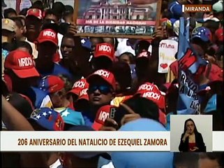 Pueblo de Miranda conmemora el natalicio del General Ezequiel Zamora