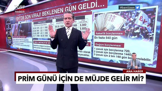 Gözler, Yarınki EYT Komisyonunda, Prim Günü İçin Müjde Gelir mi? - Tuna Öztunç İle TGRT Ana Haber