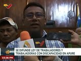 Diputados de la AN difunden Ley Especial para los Trabajadoras con Discapacidad
