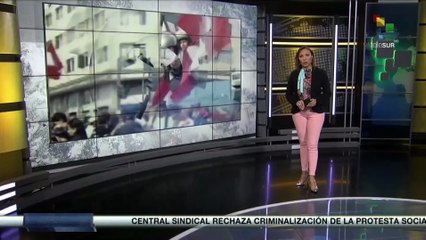 Perú: Reportan nueva jornada de manifestaciones en el centro histórico de Lima