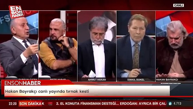 Hakan Bayrakçı canlı yayında tırnak kesti