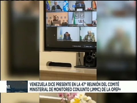 Vpdte. Sectorial del Área Económica Tareck El Aissami participa en la reunión Nº 47 de la OPEP+