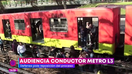 Línea 3 del Metro: Inicia audiencia a conductor del tren accidentado