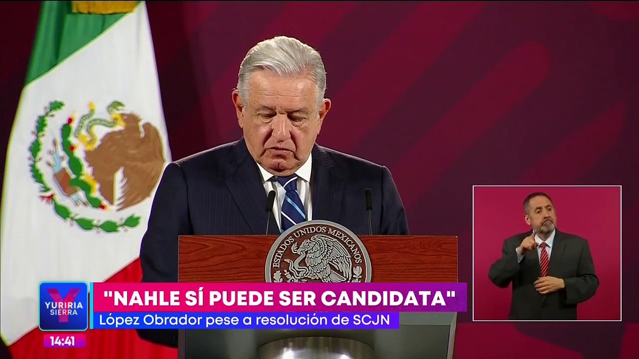 Fallo de la SCJN no limita a Rocío Nahle para gobernar Veracruz: López Obrador