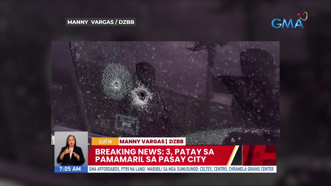 #BreakingNews: 3, patay sa pamamaril sa Pasay City | UB