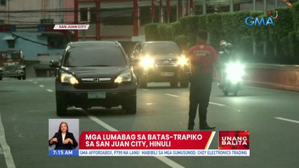 Mga lumabag sa batas-trapiko sa San Juan City, hinuli | UB