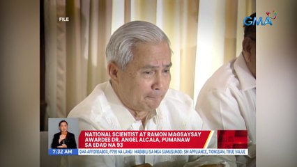 National Scientist at Ramon Magsaysay Awardee Dr. Angel Alcala, pumanaw sa edad na 93 | UB