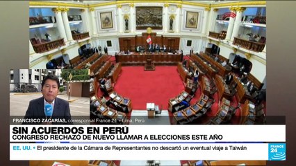 Informe desde Lima: Congreso de Perú rechaza nuevamente adelanto de elecciones