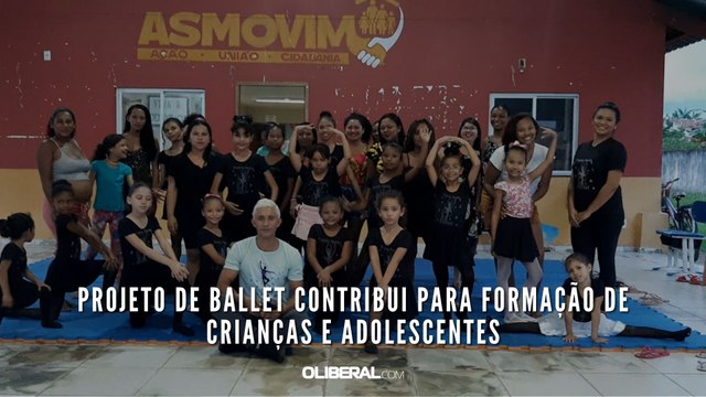 Projeto de ballet contribui para formação de crianças e adolescentes