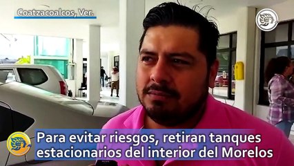 Para evitar riesgos, retiran tanques estacionarios del interior del Morelos