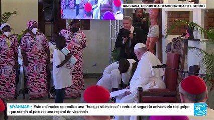 Papa Francisco hizo llamado para detener abusos en RD Congo tras escuchar testimonios de víctimas