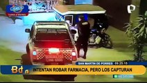 Gracias a las cámaras: detienen a dos delincuentes que forcejeaban farmacia en SMP
