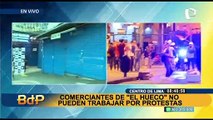 Comerciantes de “El Hueco” no pueden trabajar por violentas protestas