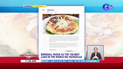 Bibingka, pasok sa Top 100 best cake in the world ng Tasteatlas | BT